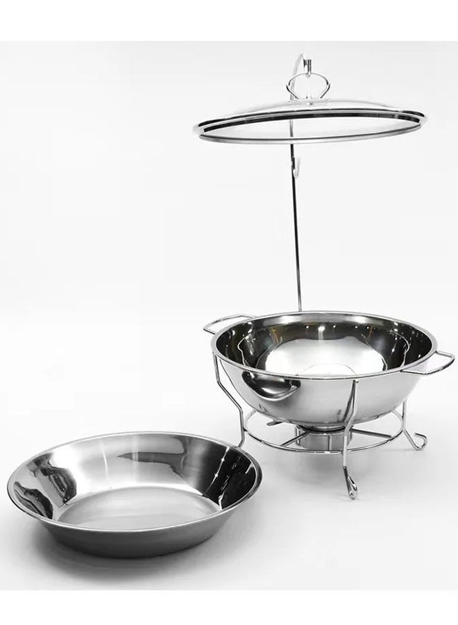 MIXDE Stainless Steel Buffet Chafing Dish Food Warmer and Heater 4.0L - Image 2